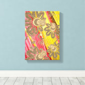 Stretched Canvas Print Moederdag Floral (Insitu (Houten vloer))