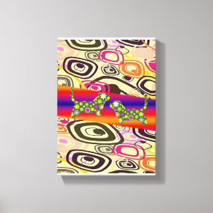Stretched Canvas Print Moederdag Floral