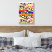 Stretched Canvas Print Moederdag Floral (Insitu (Slaapkamer))