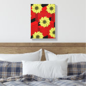 Stretched Canvas Print Moederdag Floral (Insitu (Slaapkamer))