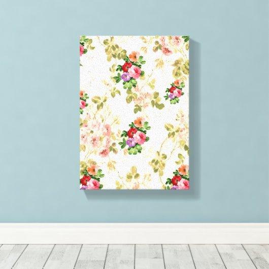 Stretched Canvas Print Moederdag Floral (Insitu (Houten vloer))
