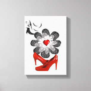 Stretched Canvas Print Moederdag Floral