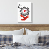 Stretched Canvas Print Moederdag Floral (Insitu (Slaapkamer))