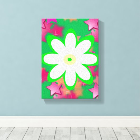 Stretched Canvas Print Moederdag Floral (Insitu (Houten vloer))