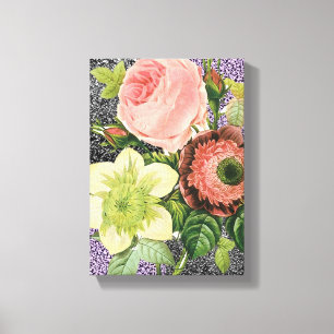 Stretched Canvas Print Moederdag Floral