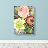 Stretched Canvas Print Moederdag Floral (Insitu (Houten vloer))