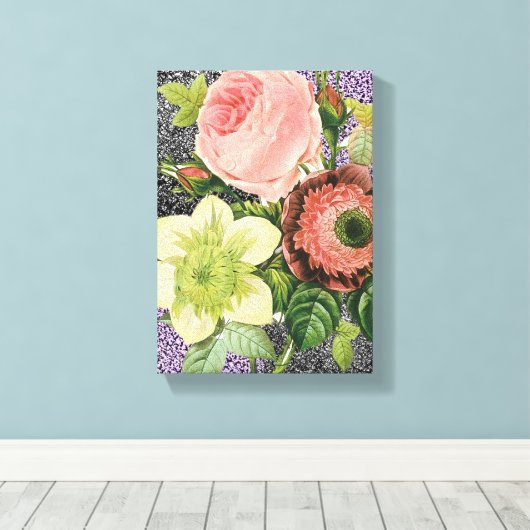 Stretched Canvas Print Moederdag Floral (Insitu (Houten vloer))