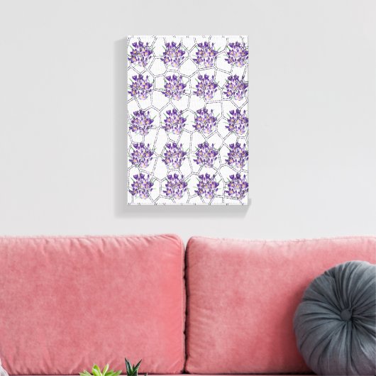 Stretched Canvas Print Moederdag Floral (Insitu (Woonkamer))