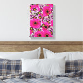 Stretched Canvas Print Moederdag Floral (Insitu (Slaapkamer))