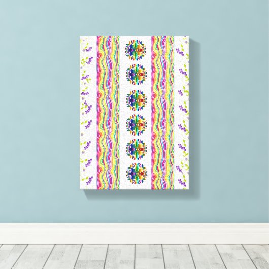 Stretched Canvas Print Moederdag Floral (Insitu (Houten vloer))