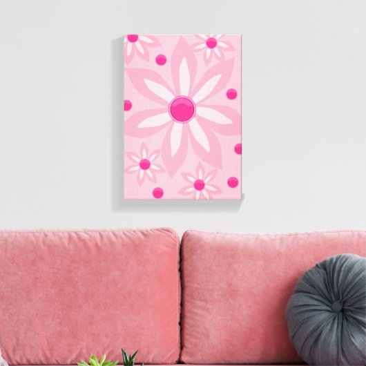 Stretched Canvas Print Moederdag Floral (Insitu (Woonkamer))