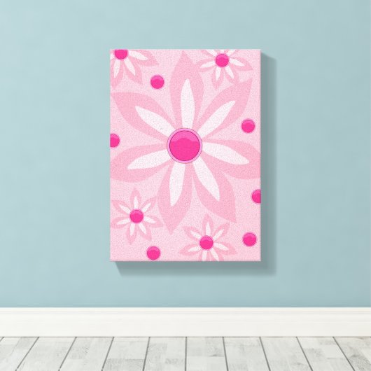 Stretched Canvas Print Moederdag Floral (Insitu (Houten vloer))