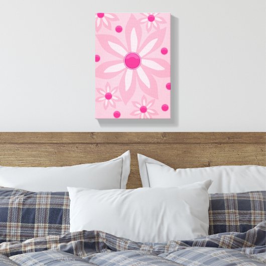 Stretched Canvas Print Moederdag Floral (Insitu (Slaapkamer))