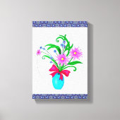 Stretched Canvas Print Moederdag Floral (Voorkant)