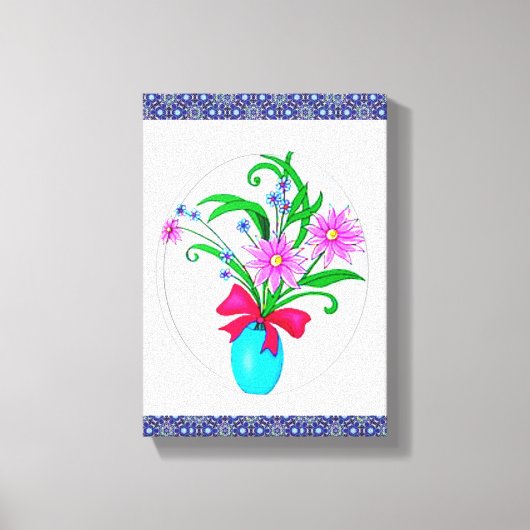 Stretched Canvas Print Moederdag Floral (Voorkant)