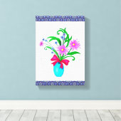 Stretched Canvas Print Moederdag Floral (Insitu (Houten vloer))