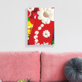 Stretched Canvas Print Moederdag Floral (Insitu (Woonkamer))