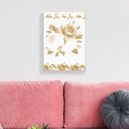 Stretched Canvas Print Moederdag Floral (Insitu (Woonkamer))