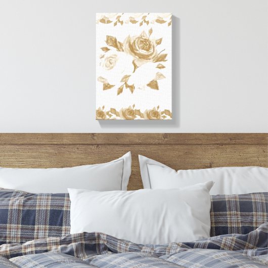 Stretched Canvas Print Moederdag Floral (Insitu (Slaapkamer))