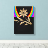 Stretched Canvas Print Moederdag Floral (Insitu (Houten vloer))