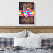 Stretched Canvas Print Moederdag Floral (Insitu (Slaapkamer))