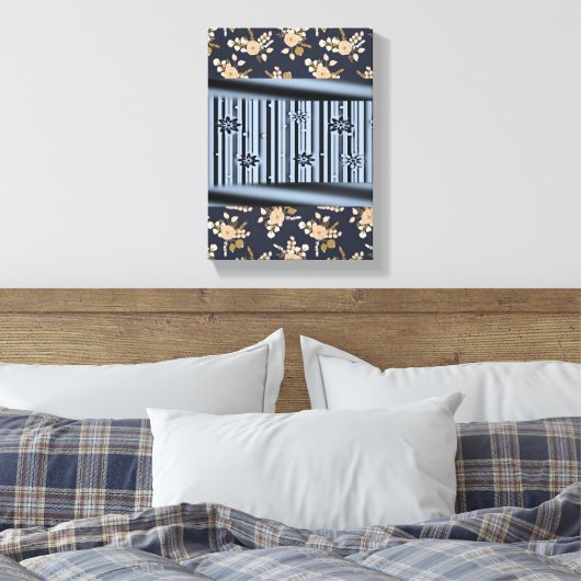 Stretched Canvas Print Moederdag Floral (Insitu (Slaapkamer))