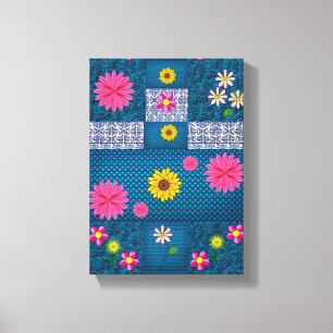 Stretched Canvas Print Moederdag Floral