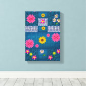 Stretched Canvas Print Moederdag Floral (Insitu (Houten vloer))