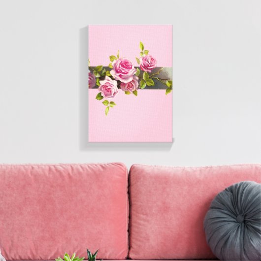 Stretched Canvas Print Moederdag Floral (Insitu (Woonkamer))