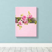 Stretched Canvas Print Moederdag Floral (Insitu (Houten vloer))