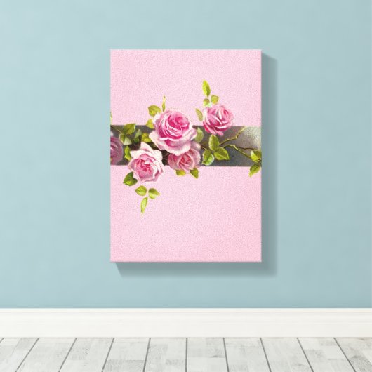 Stretched Canvas Print Moederdag Floral (Insitu (Houten vloer))