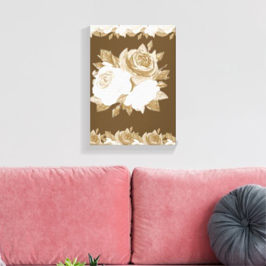 Stretched Canvas Print Moederdag Floral (Insitu (Woonkamer))