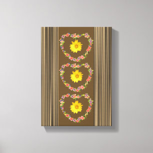 Stretched Canvas Print Moederdag Floral