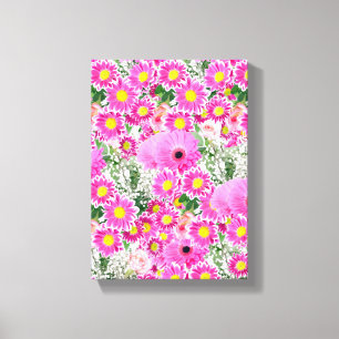 Stretched Canvas Print Moederdag Floral