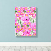 Stretched Canvas Print Moederdag Floral (Insitu (Houten vloer))