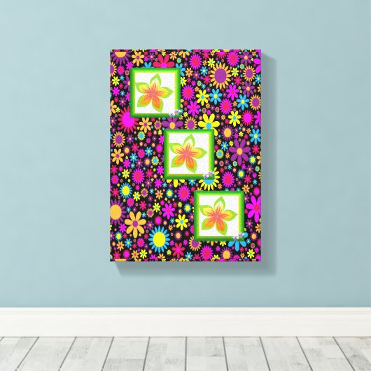 Stretched Canvas Print Moederdag Floral (Insitu (Houten vloer))