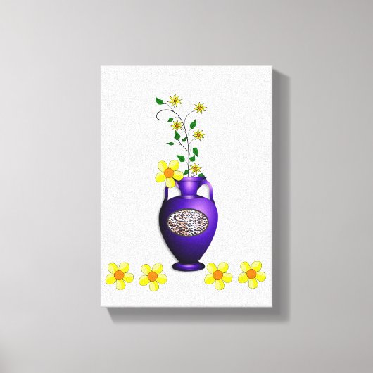 Stretched Canvas Print Moederdag Floral (Voorkant)