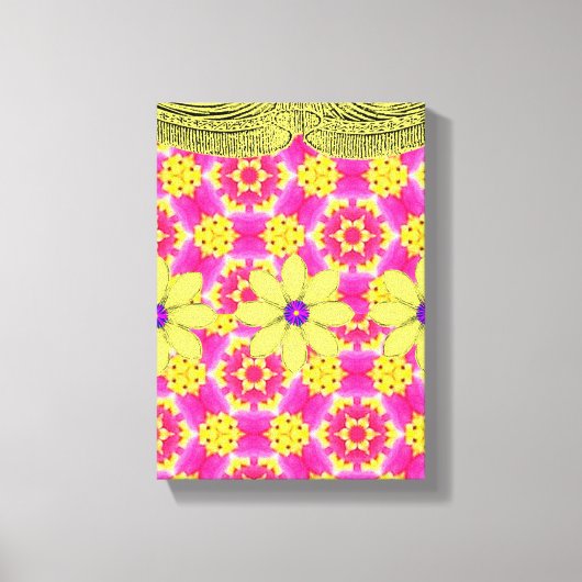 Stretched Canvas Print Moederdag Floral (Voorkant)