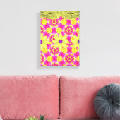 Stretched Canvas Print Moederdag Floral (Insitu (Woonkamer))