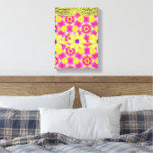 Stretched Canvas Print Moederdag Floral (Insitu (Slaapkamer))