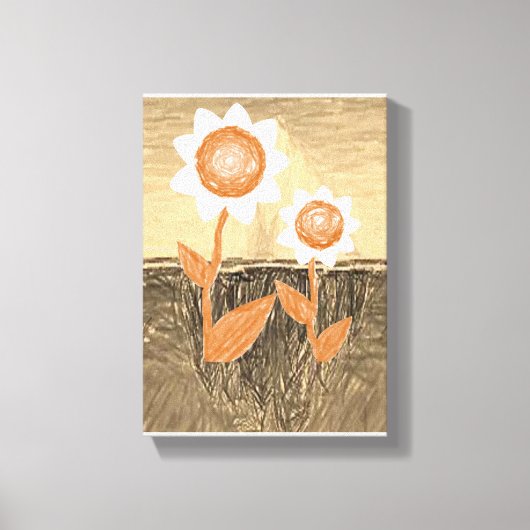 Stretched Canvas Print Moederdag Floral (Voorkant)