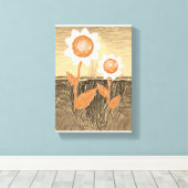 Stretched Canvas Print Moederdag Floral (Insitu (Houten vloer))