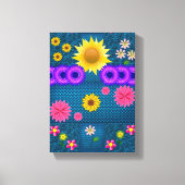 Stretched Canvas Print Moederdag Floral (Voorkant)