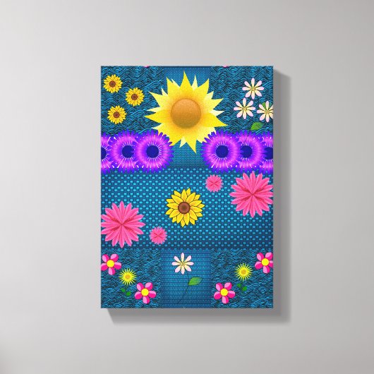 Stretched Canvas Print Moederdag Floral (Voorkant)