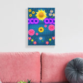 Stretched Canvas Print Moederdag Floral (Insitu (Woonkamer))
