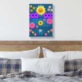 Stretched Canvas Print Moederdag Floral (Insitu (Slaapkamer))