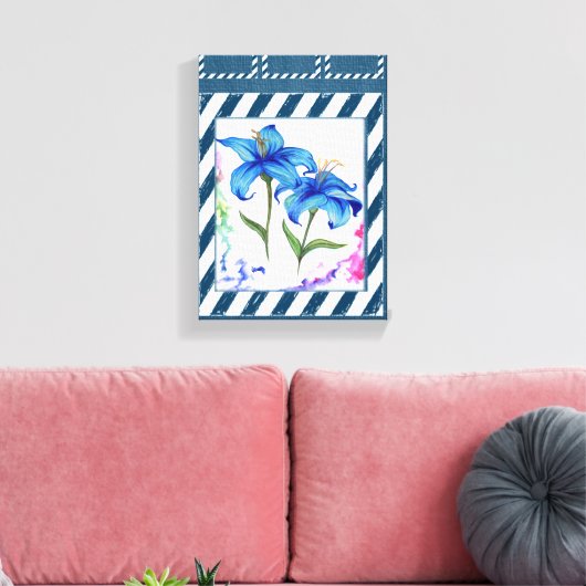 Stretched Canvas Print Moederdag Floral (Insitu (Woonkamer))