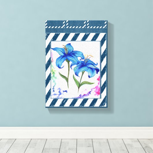 Stretched Canvas Print Moederdag Floral (Insitu (Houten vloer))