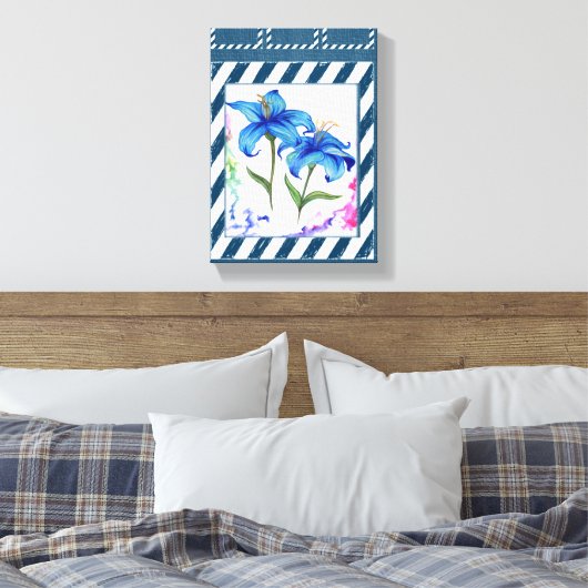 Stretched Canvas Print Moederdag Floral (Insitu (Slaapkamer))