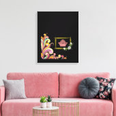 Stretched Canvas Print Moederdag Floral (Insitu (Woonkamer))